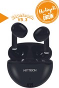 Resim Hytech Mobil Telefon Android İos Uyumlu Bluetooth TWS Mikrofonlu TWS Kulaklık Bluetooth V5.3 