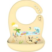 Resim Silikon Babi Önlük Su Geçirmez Tükürük Damlayan Muz Önlükler Karikatür Summer Beach İspanya Summer Beach Çok Renkli 