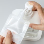 Resim 5 ADET Seyahat Dolu Şampuan Sıvı Losyon Dağıtıcı Çanta Kozmetik Dolu Şişe Seti 30ml/50ml/100ml 
