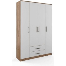 Resim Berlin Gardırop 003 - Atlas Çam - Beyaz 