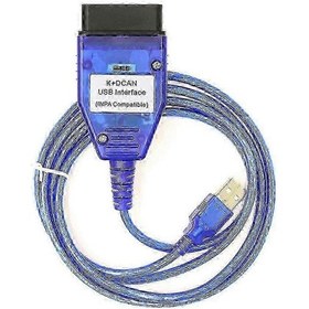 Resim Bmw Tanı Aracı: Ftdı Ft232rl Çip Ve Anahtar Usb Arayüzlü Obd2 Tarayıcı, K+can K+dcan Mavi 