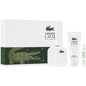 Resim Lacoste L.12.12 Blanc Edt 100 Ml + Shower Gel 100 Ml + Edt 7,5 Ml 