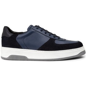 Resim Deery Hakiki Süet Mavi Erkek Sneaker Ayakkabı - 01965Mmvıe02 Mavi 