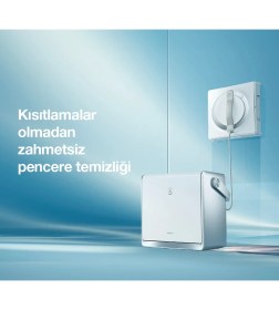 Resim Ecovacs Winbot Pro Omni Taşınabilir Istasyonlu Akıllı Cam Silme Robotu 5500PA 