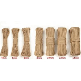 Resim Doğalsan Tarım Jüt Hasır İp Dekor Çuval Halat İp 6 mm 75 m 