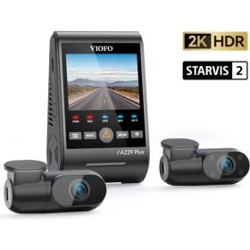 Resim Viofo A229 Plus 3 Kameralı Ön-iç-arka 2k+2k+1080p Hdr Sony Starvis 2 Wifi Gps Li Araç Kamerası 