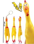 Resim Hyd Öten Horoz Tavuk Anahtarlık Köpek Kedi Için Bağıran Sesli Oyuncak 