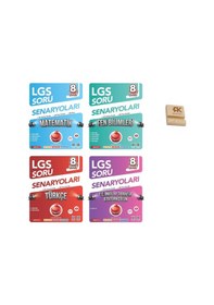Resim Nartest Lgs 8. Sınıf Matematik Fen Türkçe Ve İnkılap Çıkmış Sorular 4lü Set + Telefon Standı 