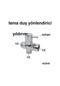 Resim Tema Siamp Duş Seti Yönlendirci Sürgülü Duş Seti Aç Kapa Orjin 