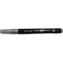 Resim PAINT PEN Rötuş Kalemi Paint Pen Gümüş Renk | Metal, Ahşap ve Oto Yüzey Boyası / 12 ADET 
