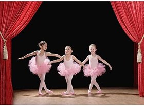 Resim DANSHOW Kız Bale Ayakkabıları Bölünmüş Taban Parlak Düz Dans Ayakkabıları Çocuklar İçin Bale Terlikleri (WX55-08-25) 