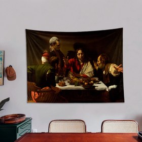 Resim Supper at Emmaus Duvar Örtüsü - 160 cm x 220 cm 