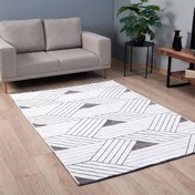 Resim MarkaEv Triangle Şönil Halı - Gri - 160x230 cm 