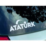 Resim Atatürk Ay Yıldız Türk Bayrağı Sticker 00884 