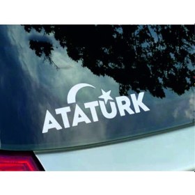 Resim Atatürk Ay Yıldız Türk Bayrağı Sticker 00884 