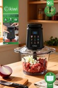 Resim Kiwi KC-8250 Gıda Öğütücü Doğrayıcı | 500W Güçlü Motor&3L Cam Kase &9 Titanyum Bıçaklı & Dokunmatik Ekran 