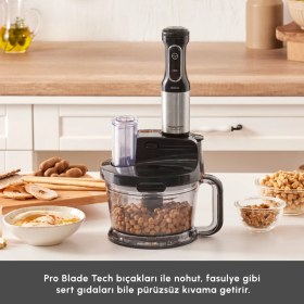 Resim Karaca Mastermaid Prosteel 2000W Mutfak Robotu Siyah 