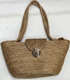 Resim Omuz Çantası / Jüt Çanta / Otantik Çanta /plaj Çantası 30 X 35 / Hasır S Hasır S Çok Renkli 