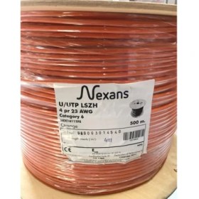 Resim Nexans Cat6 500M 23AWG (0,58MM) Utp %100 BakIR, Lszh Halogen Free Makara Kablo 