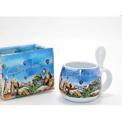 Resim Kaşıklı Yöresel Kahve Fincanı Tekli Model 2 - 9089917416433do 