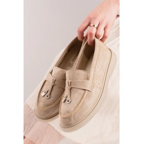 Resim Shemard Fonto Siyah Cilt Oxford Kadın Ayakkabı 