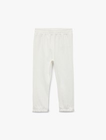 Resim Kız Bebek Pamuklu Beli Lastikli Basic Şardonlu Jogger Eşofman Altı 