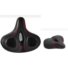 Resim Bisiklet Sg-uzay Sele Geniş 25 25cm Siyah - Kırmızı 