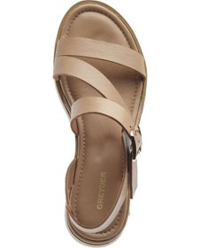 Resim Greyder 59265 Vizon Hakiki Deri Kadın Sandalet-925 Vizon 