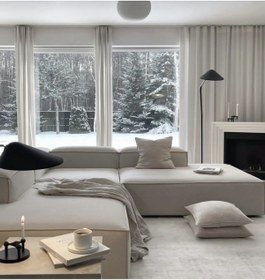 Resim NAYAR HOME DESİGN ROLEX KÖŞE MODÜL KIRIK BEYAZ KETEN 250+250 