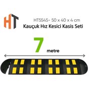 Resim Hayat Trafik Kauçuk Hız Kesici Kasis Seti 50 x 40 x 4 cm - EKO - 7 Metre 