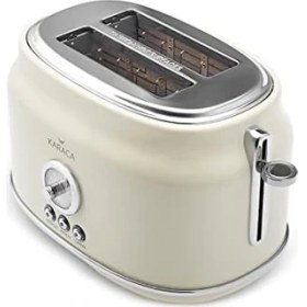 Resim Mena Rise Retro Ekmek Kızartma Makinesi Krem 