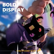 Resim 2 Adet Canlı Holo Grafikli Kredi Kartı Kaplamaları - Ultra İnce, Yüksek Kalite, Çizilmeye Karşı Dirençli, Cesur Anime Tasarımı ile Kedi Gözleri ve Yıldızlar, ATM, Ulaşım ve Daha Fazlası için Çıkarılabilir, ATM Kart Koruma | Çizilmez Kapak 
