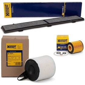 Resim Bmw E87 Kasa 116i Periyodik Bakım Filtre Seti Hengst Marka Yağsız 