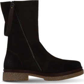 Resim Bueno Shoes Kahverengi Süet-Deri Kadın Topuklu Bot 