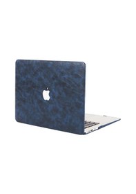 Resim Apple Uyumlu MacBook Air Kılıf 13 İnç Deri Leat01 Eski Usb'li Model 2010-2017 A1369 A1466 İle Lacivert 