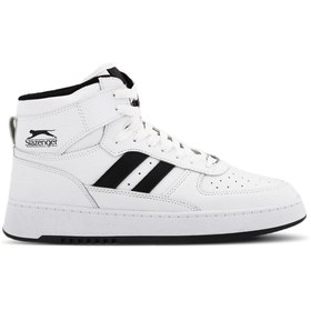 Resim Slazenger Bilek Boy Bağcıklı Günlük Spor Ayakkabı Beyaz/Siyah Kadın Sneaker 