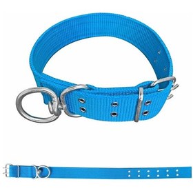 Resim Savex Dokuma Köpek Boyun Tasması Mavi 5 80 Cm Fosforlu Sarı 