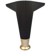 Resim Zeygen Zirve Çizgili Mobilya Ayağı Baza Koltuk Ayağı 8 Adet 18Cm Siyah 