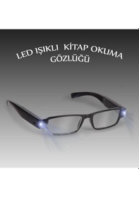 Resim Led Işıklı Kitap Gözlüğü Okuma Lambası 