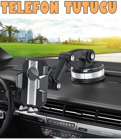 Resim Araç İçi Telefon Tutucu Ayarlanabilir Uzayabilen Araba 