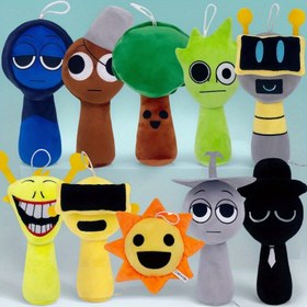 Resim Sprunki Ritim Kutusu Peluş Oyuncaklar - Polyester Dolgulu Sevimli Karikatür Oyun Karakter Tasarımı, Doğum Günü, Paskalya, Noel, Cadılar Bayramı Hediyeleri & Ev Dekoru için Çok Renk Seçenekleri, Eğlenceli Tasarım, Yumuşak Dokulu 