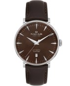 Resim Nacar SAFİR CAM KLASİK KAHVERENGİ ERKEK KOL SAATİ NC34-29B640-AKL2 