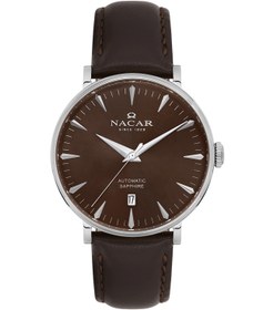 Resim Nacar SAFİR CAM KLASİK KAHVERENGİ ERKEK KOL SAATİ NC34-29B640-AKL2 