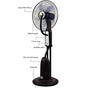 Resim DLC TSP40-RC Bakır Motor Uzaktan Kumandalı Buharlı Vantilatör Ayaklı Vantilatör 