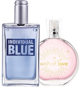 Resim Avon Individual Blue Erkek Parfüm Ve Wish Of Love Kadın Parfüm Paketi 