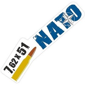 Resim 7.62x51 Nato Folyo Etiket - 21 X 6 Cm 
