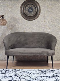 Resim ZAFİR İkili TEDDY Siyah Boyalı Sivriltme Ayak Çay Seti Koltuk İkili Berjer , Balkon, Salon, Ofis 