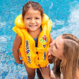 Resim Çocuk Can Yeleği - Intex - Yakalı - Sarı (58660) 