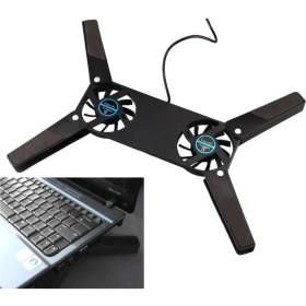 Resim Go İthalat Katlanabilir Laptop Soğutucu 2 Fanlı 