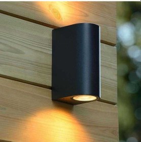 Resim Maxled Çift Yönlü Silindir Aplik Gu-10 Duy Siyah Dış Mekan Mx-2068 Siyah 